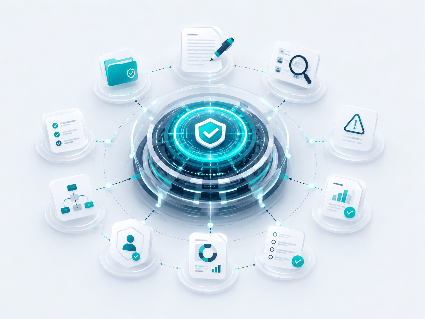 Artificial Intelligence Engine organising HSE evidence, reviews, findings, actions and reports